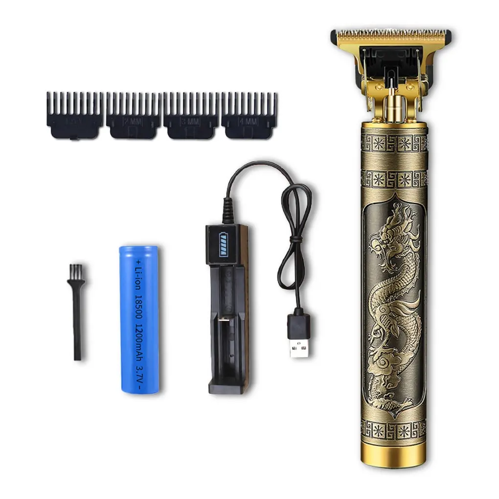 2024 Vintage T9 0mm Professional Hair Clippers Electric Waterproof Rechargeable Trimmers For Men Clipper Hair Cutting Machine electric lint remover clothing lint pills removers fuzz blender shaver machine for sweaters carpets curtains trimmers european