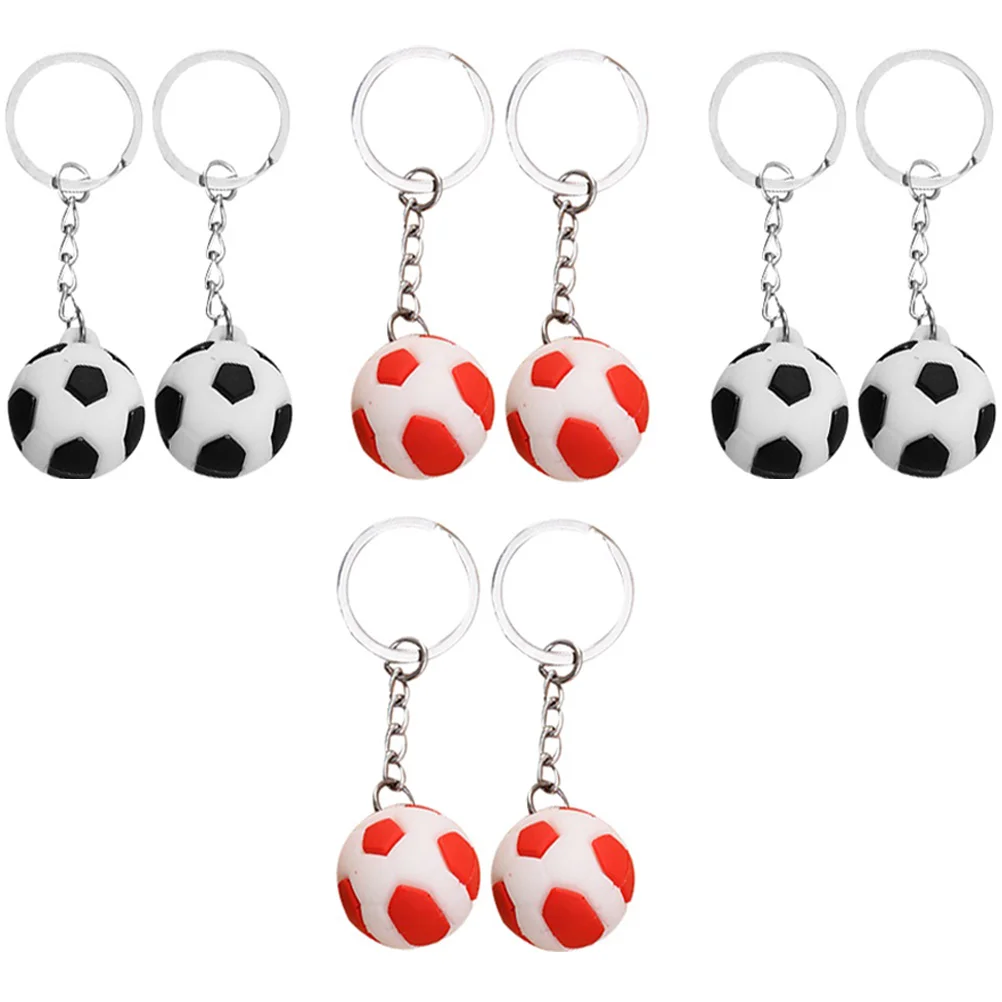 

8pcs Football The Gift Football Key Chain Ring Charm The Gift Keyring Decor