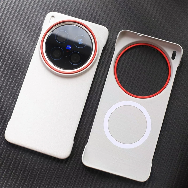 MagSafe-Compatible Luxury PU Leather Slim Phone Back Cover