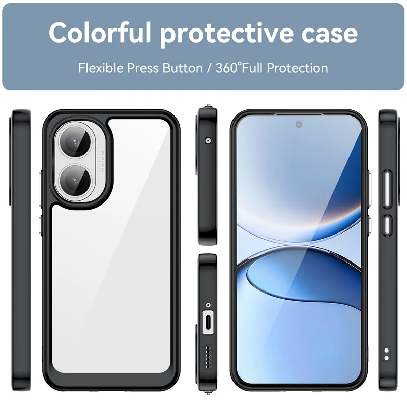 Vibrant Transparent TPU Protective Phone Case