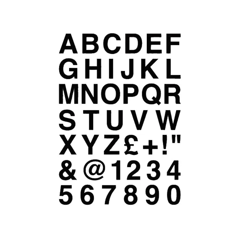 

Car Sticker Personalized Classic Letters and Numbers Body Waterproof Fashion Vinyl Decal, 14cm*20cm
