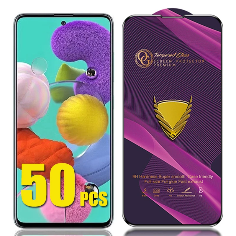 50pcs OG Tempered Glass Full Cover Screen Protector Film Guard For ...