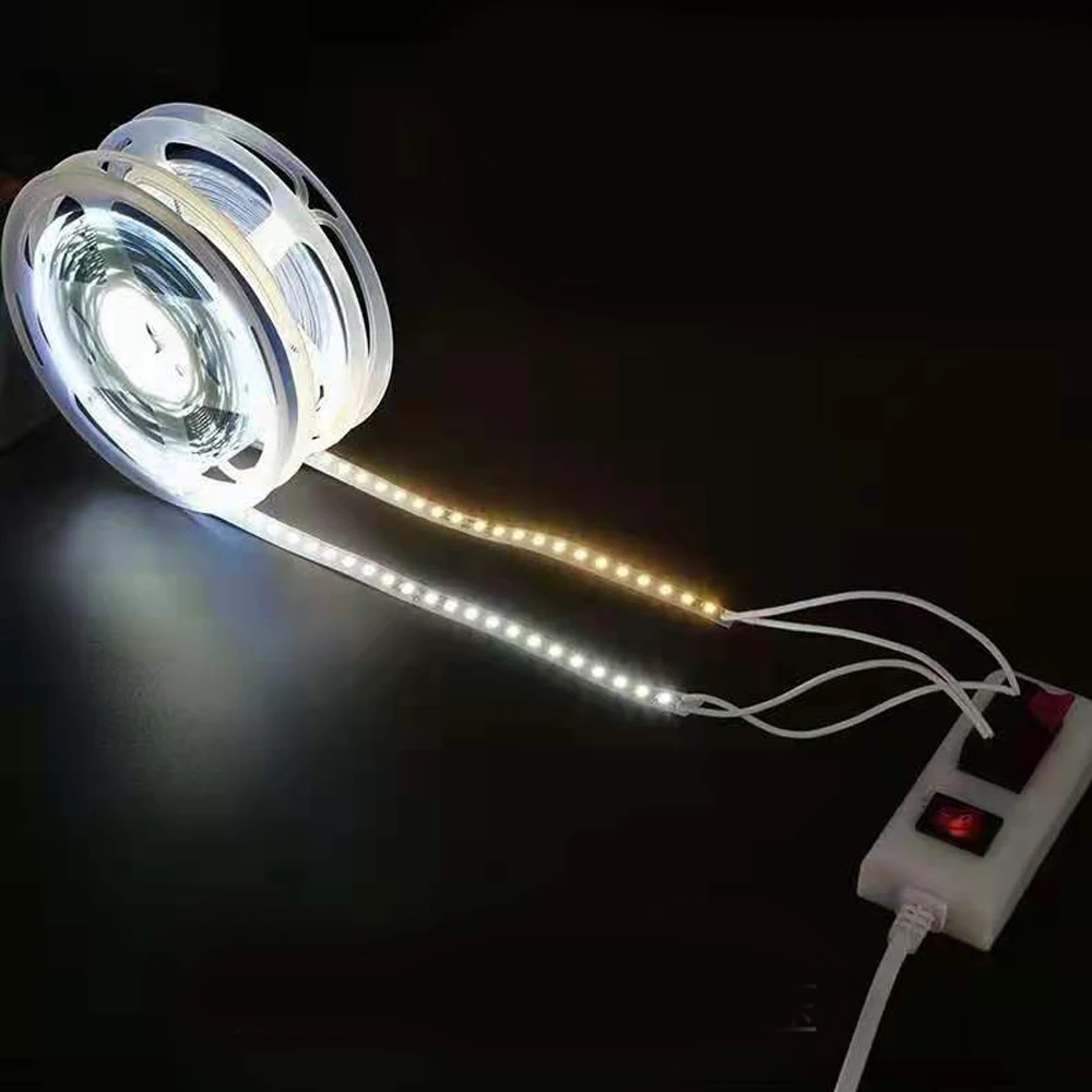 6/8/15mm PCB LED 스트립 라이트 220V 230V 240V 2835 120LEDs/M 240LEDs/M 5M 10M 20M 화이트 웜 화이트 내추럴 LED 테이프 장