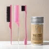 Women Hair Wax Stick Set with Slick Back Brushes Gel Pomade for Kids Little Girls Toddler Flyaway Hair Wig Styling Accessories 1