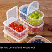 Boîte de rangement rectangulaire scellée en plastique pour réfrigérateur portable, boîtes à condiments sûres avec couvercle, plusieurs aliments 1