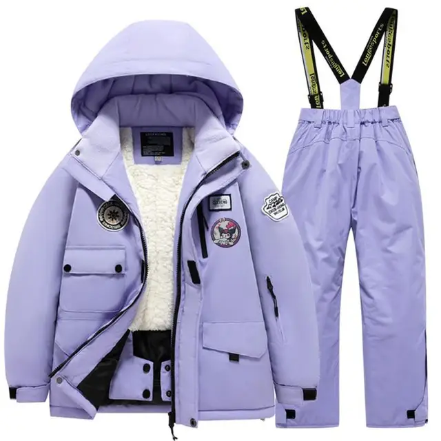 Girls Snowsuit Size Boys Winter Jacket And Snow Pants Set Kids