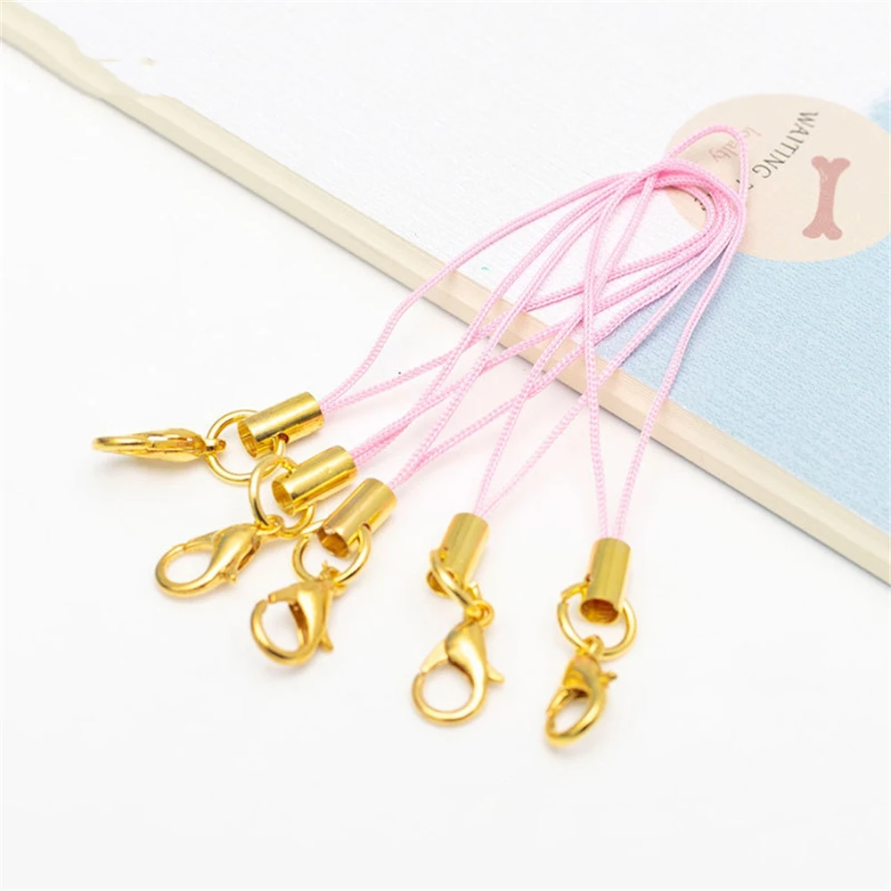 Lanyard Strap Cords with Lobster Clasp for DIY Jewelry and Keychain Accessories - Set of 50/100 Pieces