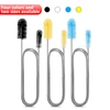 Aquarium Cleaning Brush for Water Hose Lily Pipe Air Tube Stainless Steel Flexible Bent Tube Double Head Brush Fish Tank cleaner
