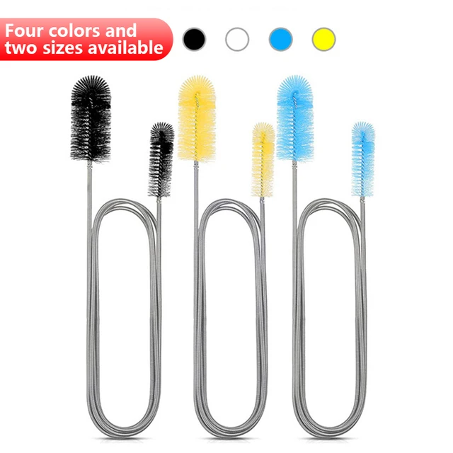 Aquarium Cleaning Brush for Water Hose Lily Pipe Air Tube Stainless Steel Flexible Bent Tube Double Head Brush Fish Tank cleaner Aquarium Cleaning Brush for Water Hose Lily Pipe Air Tube Stainless Steel Flexible Bent Tube Double Head Brush Fish Tank cleaner