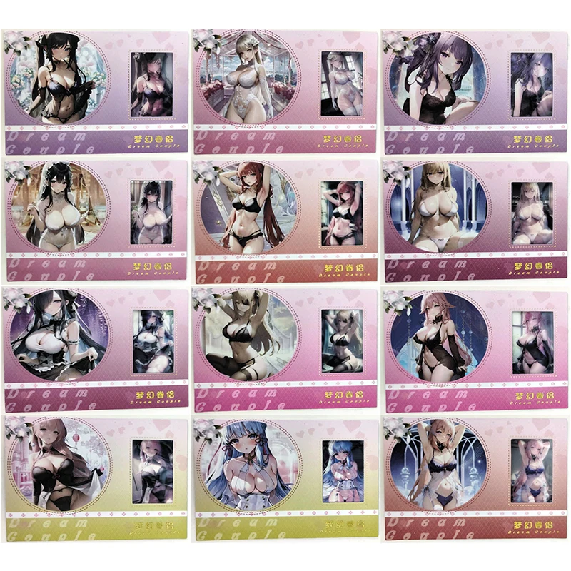 

Anime Goddess Story Rare Refractive Flash Cards Rem Kamisato Ayaka Barbara Toys for boys Collectible Cards Birthday Gift
