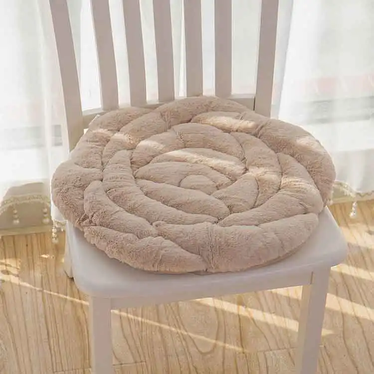 Rose Seat Cushion For Office Chair Decorative Pillows Sofa Chairs Living Room Home Decor 