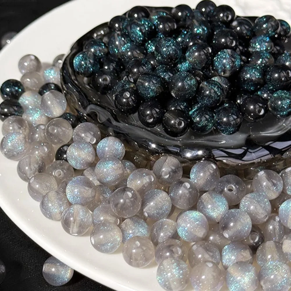 Star Sparkle Resin Beads for DIY Jewelry Making, 8-10mm, Pack of 20-100