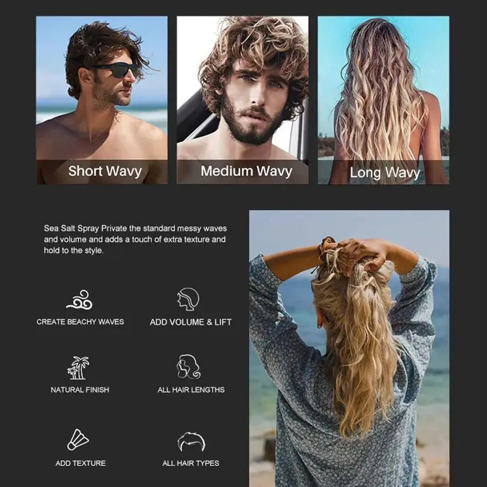 Leave-In Refreshing Volume Non-Sticky Spray Hair Care Airy Pomade Long-Lasting Styling Fluffy Leave-in Conditioning Spray 2PCs
