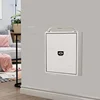 Household Folding Wall-mounted Bathroom Seats Porch Invisible Wall-mounted Shoe Changing Stool Simple Can Store Bathroom Chairs 1
