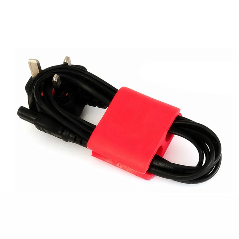 책상 TV 컴퓨터 전화 전원 코드 충전 USB 오디오 헤드폰 와이어용 6Pcs 실리콘 케이블 정리 클립 - 와이어 리테이너