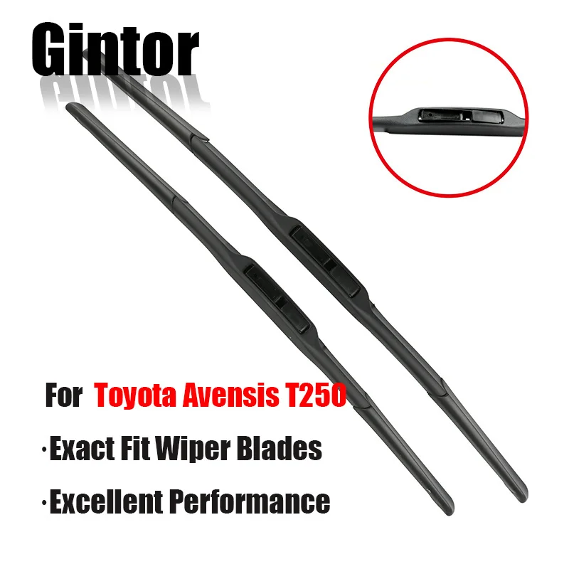 

Gintor AUTO Car Wiper Front Wiper Blades For Toyota Avensis T250 2003 - 2009 Windshield Windscreen Front Window 24"+16"