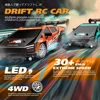 RC Drifting Car 1/24 4WD 30km/H High Speed LED Lights Gyro 2.4Ghz Remote Control with PVC Shell Electric Toys for Boys Kids Gift 3