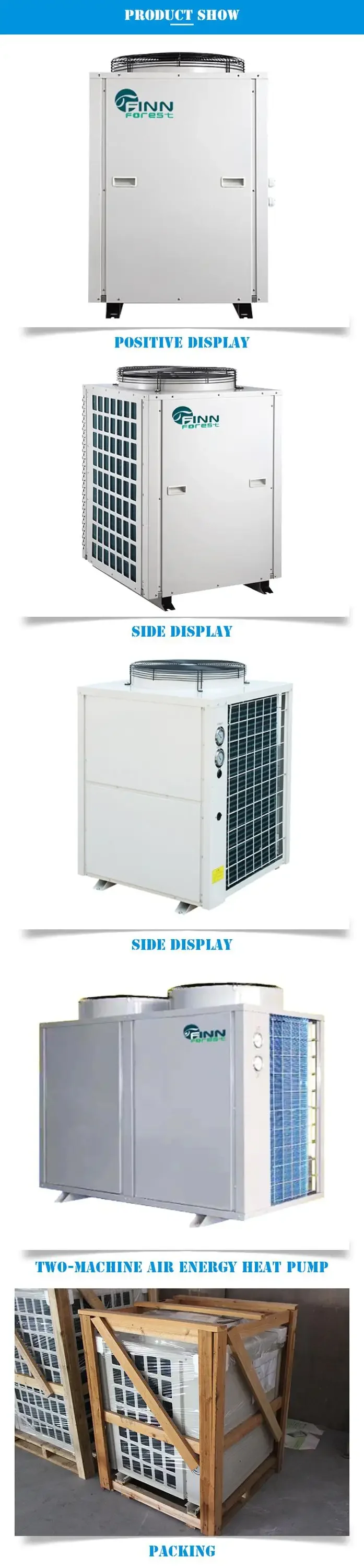 Description Picture 5 of itemPool HeaterCommercial Air Source Swimming Pool Heat Pump Water Heater FOR Hotel, School And Bath Rooms