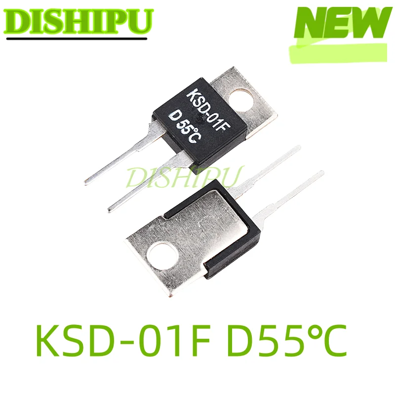 5 Stück, Ksd-01F Juc-31F Temperaturschalter-Relais, normalerweise geschlossen, Thermosteuerung, offen, 40/45/50/70/80/95/100/110/120/125/130, Grad – Detail 4
