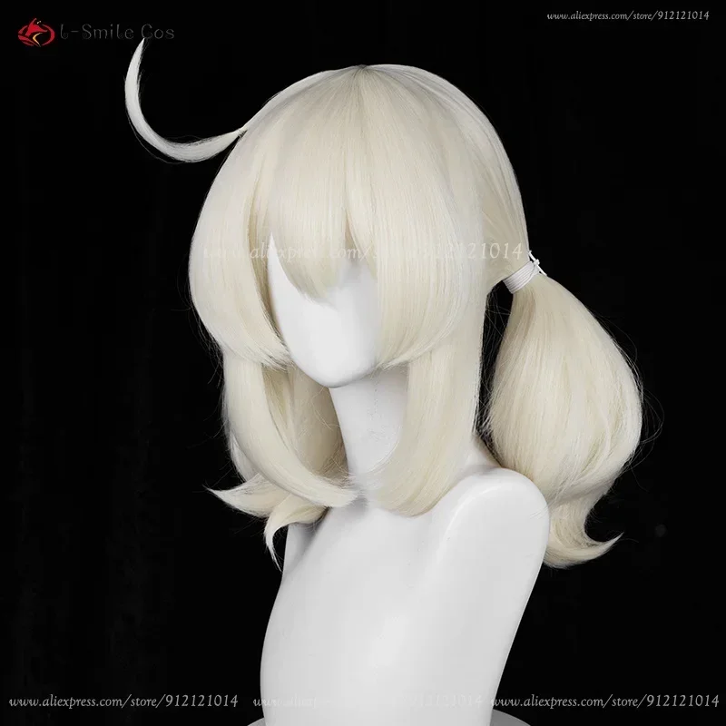New Skin Klee Cosplay Wig 42cm Short Milk White Cosplay Wigs  display picture 1