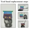 New Cutter bit Professional Colorful DLC FX707Z Rplacement TITANIUM Blade Compatible With BaBy PRO Hair Trimmers FX787 and FX726 5