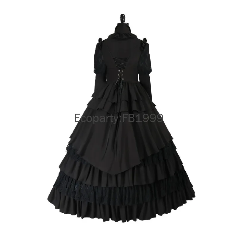 white christmas dresses Handmade Victorian dress – ÀMonBelAmour main image 1
