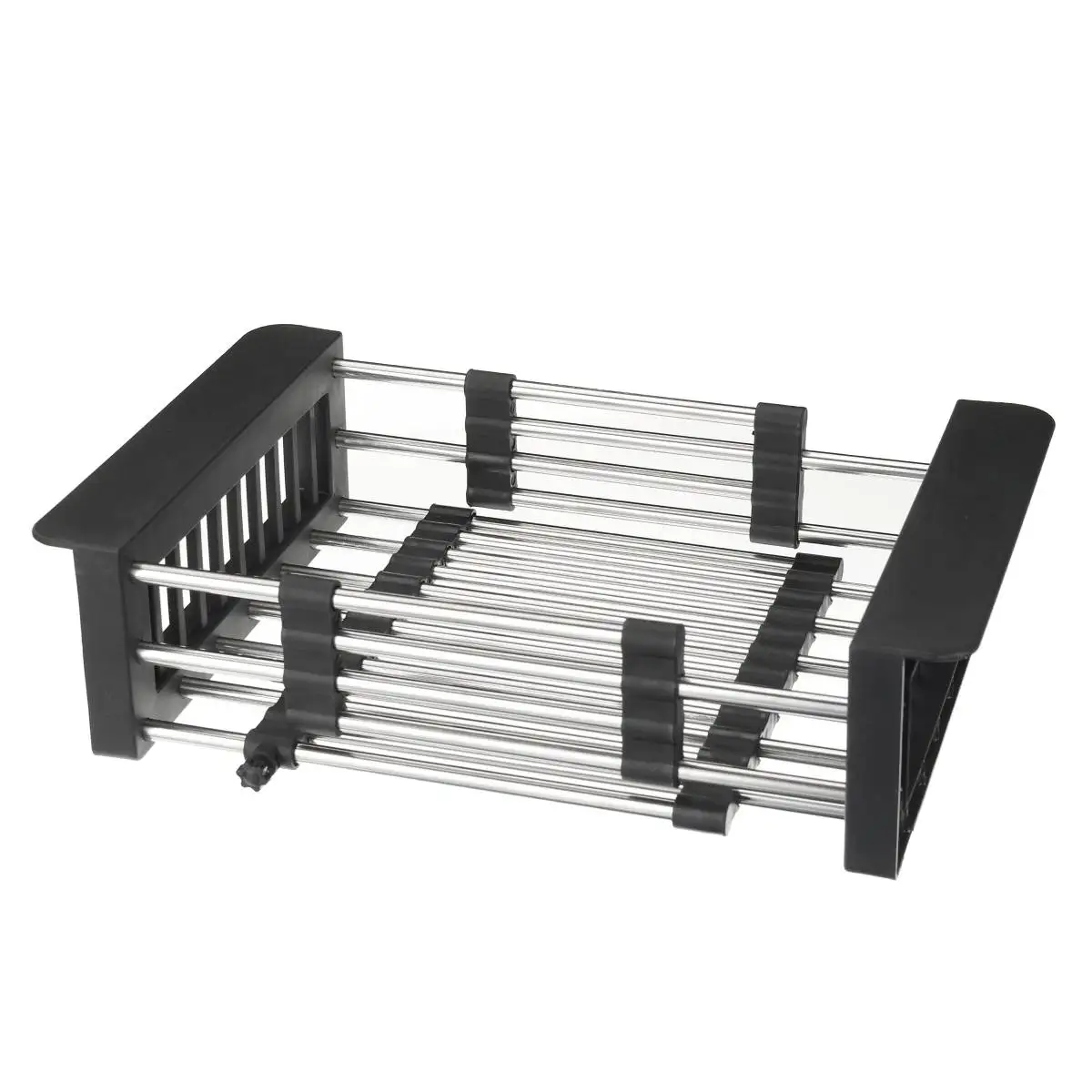 

Регулируемый телескопический кухонный Органайзер из нержавеющей стали для хранения, сушилка для посуды, сушилка для фруктов и овощей, сушилка