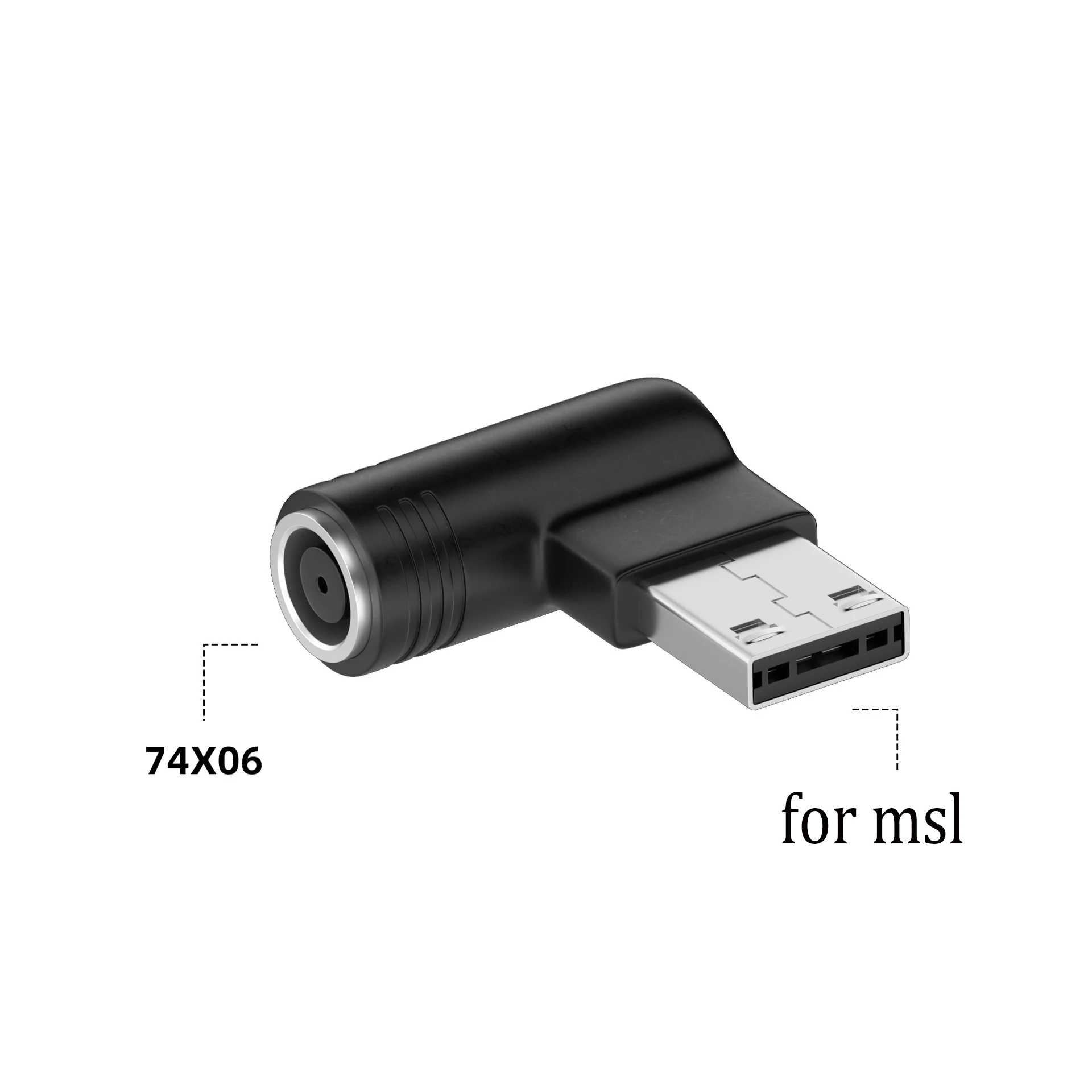 7.4x5.0mm 5.5x2.5 사각형 여성용 잭 Dc 전원 공급 장치 어댑터 변환기 MSI GP76 GE66 GP66 280W 노트북 충전기 케이블 코드