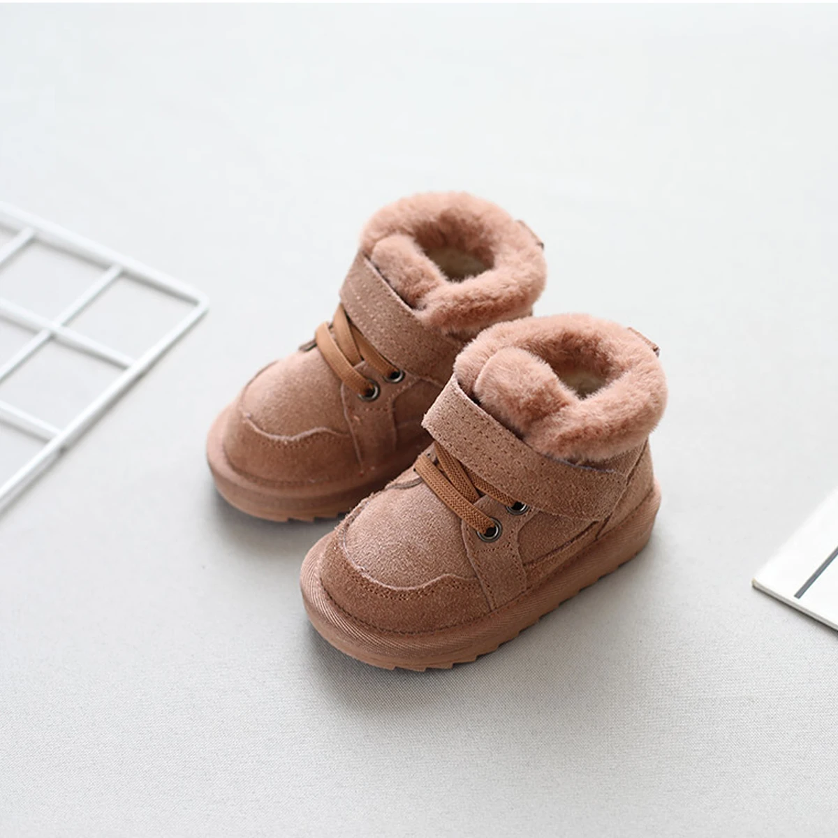 Baby Boys Girls Winter Padded Snow Boots Warm Rubber Sole Non-slip Indoor Outdoor Shoes baby shoes baby boots winter snow boots