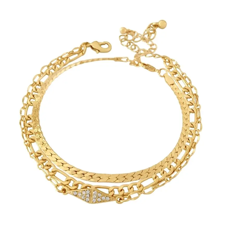 Bracciali A Catena Liscia Con Strass Punk Set Donna Vintage Boho Twisted Crystal Snake Link Bangle Friends Hand Jewelry