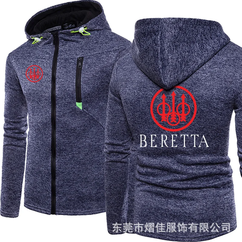 hoodies for sale 2022 New Fashion BERETTA Logo Sweater Sweater Men's Spring and Autumn Cotton Zipper Jacket Hip-hop Harajuku Men's Clothing stylish hoodies for men Hoodies & Sweatshirts