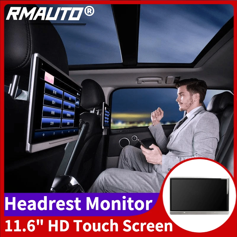 11.6 Inch Android Car Monitor Headrest Ips Touch Screen Hd 1080p Video