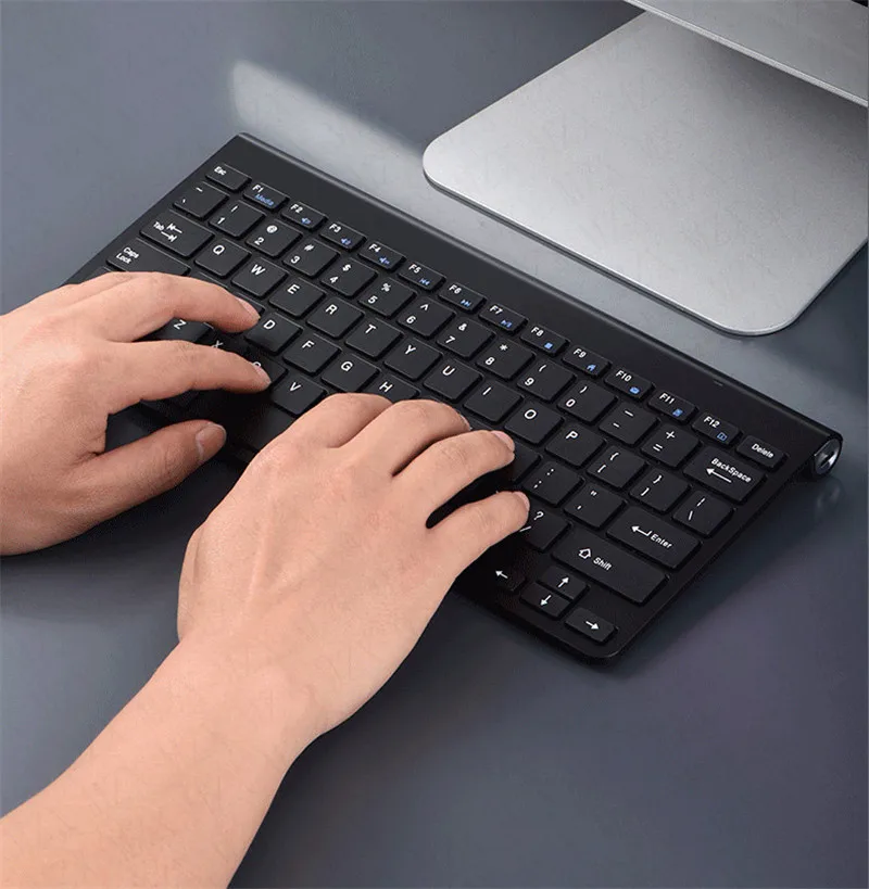 충전식 무선 키보드 및 마우스 키트, 2.4GHz 미니 세트 콤보, DIY 데스크탑 충전식, 아이패드 PC 휴대폰 태블릿 노트북용
