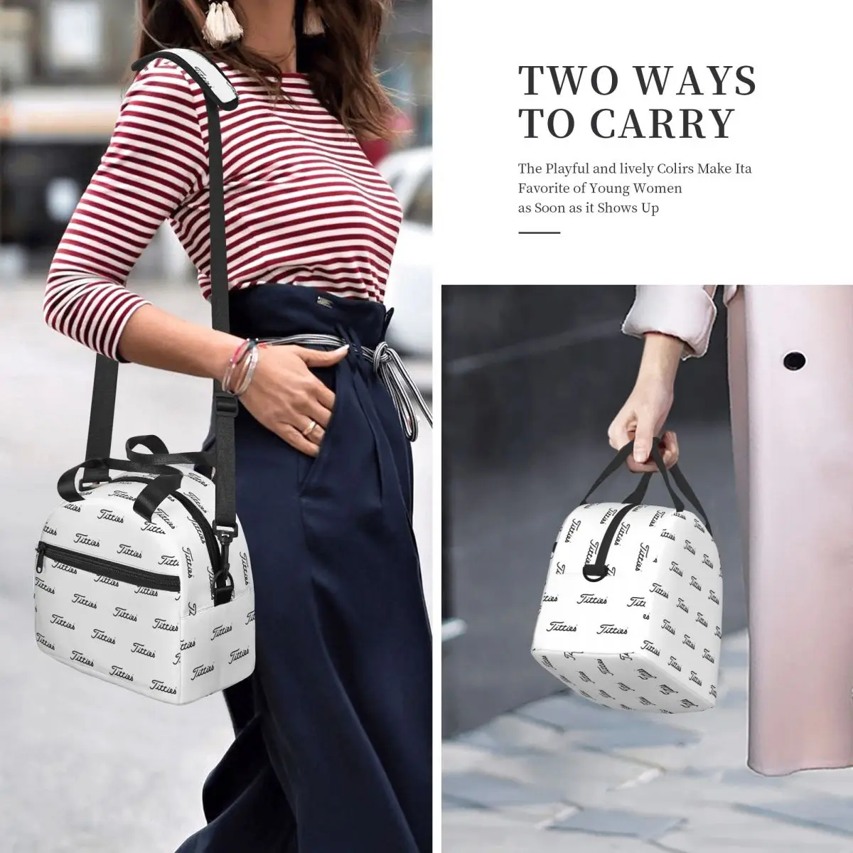 Titties 골프공 어린이용 절연 도시락 가방 학교 쿨러 열 상자 토트 휴대용 도시락 상자