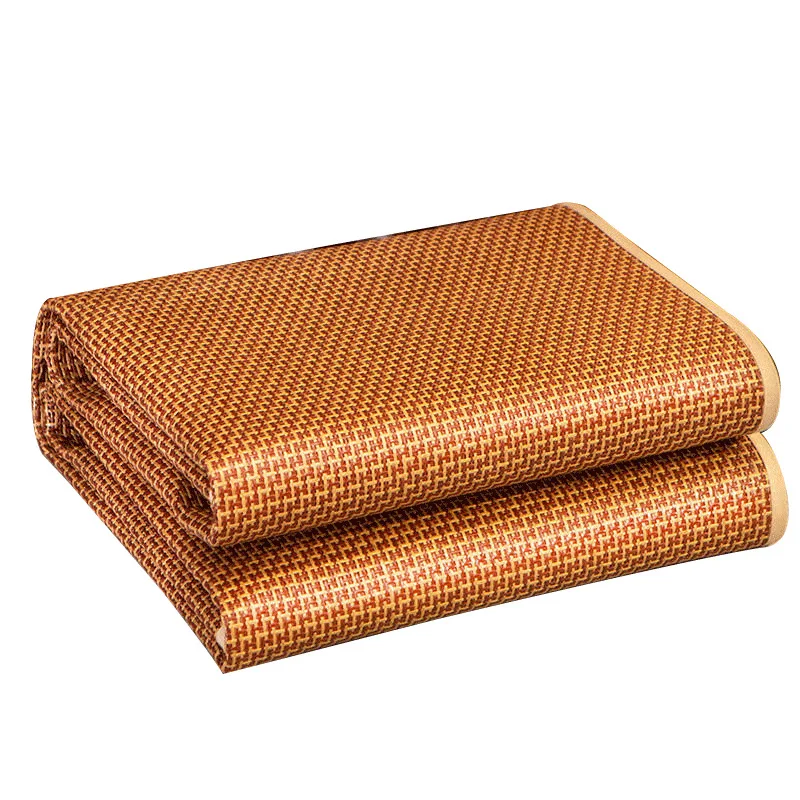 Breathable Rattan Bed Mat Summer Cool Sleeping Mats Non-slip Mattress Covers Protection Pad Foldable Woven Sheet Queen King Size