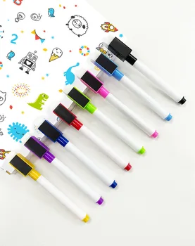 Pennarello per lavagna magnetica cancellabile a 8 colori Pennarello per lavagna Gesso Vetro Ceramica Ufficio Scuola Pennarello artistico Cancelleria