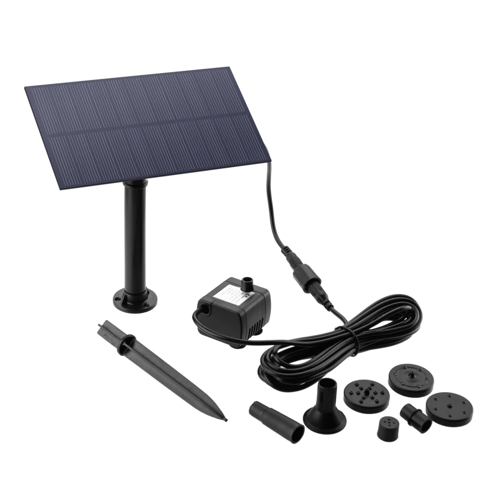 1.5w solar fountain Swimming Pool Solar Power Fountain Built-in Suction Cup Submersible Water Pump With Sponge Dropship