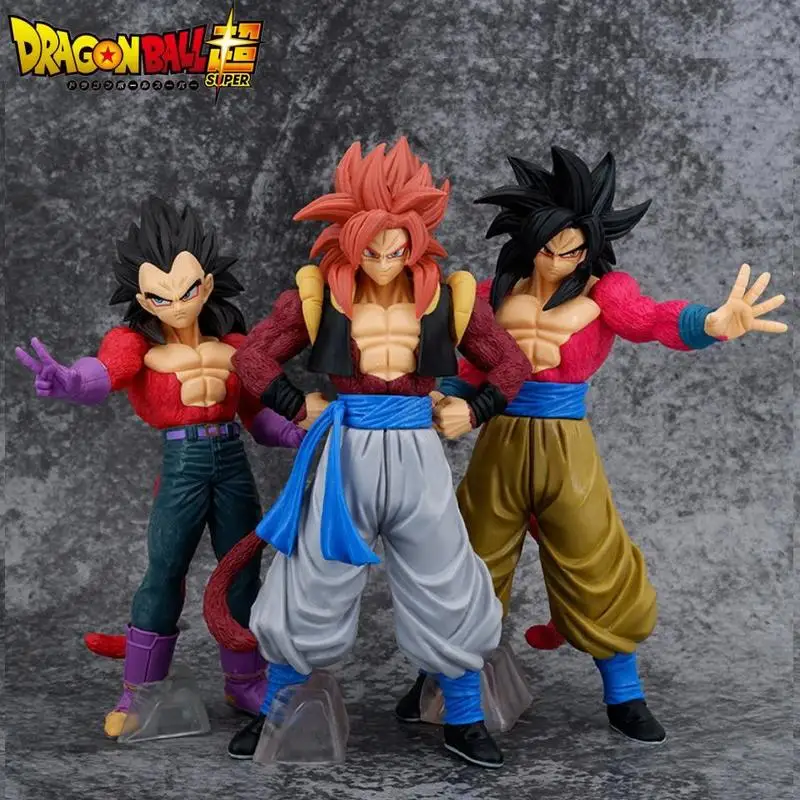 Dragon Ball Gt Super Saiyan 4 Anime Figure Goku Vegeta Gogeta Ssj4 Figurine Pvc Statue Action Figures Collection Model Toy Gifts