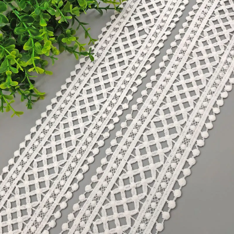 70mm 75mm Hollow Out Floral Embroidered Lace Ribbon DIY Apparel Sewing Fabric Lace Tape Dress Clothing Decoration lace ribbon lace fabric lace sewing supplies lace sewing accessories lace garment accessories lace accessories lace decoration