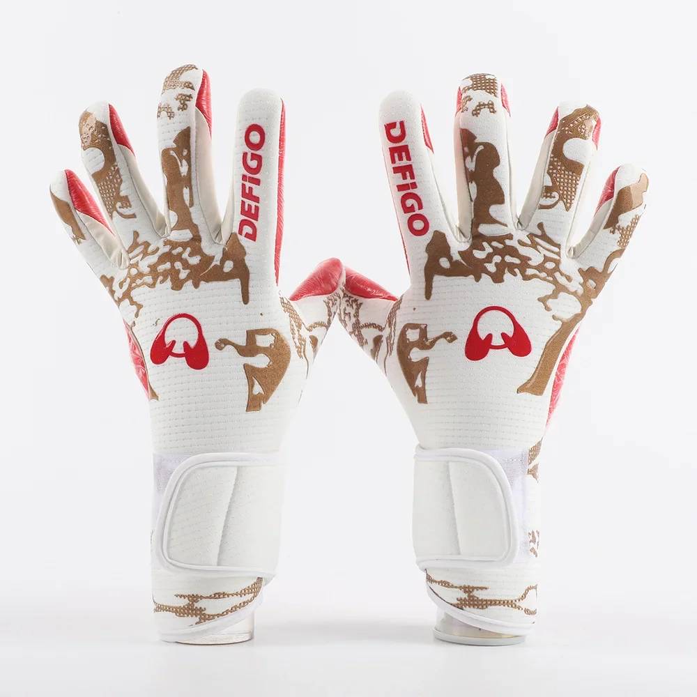 Goalie Gloves Latex Soccer Goalie Goalkeeper Gloves Anti-slip Thicken Football Glove Protection Goalkeep Soccer Equipment
