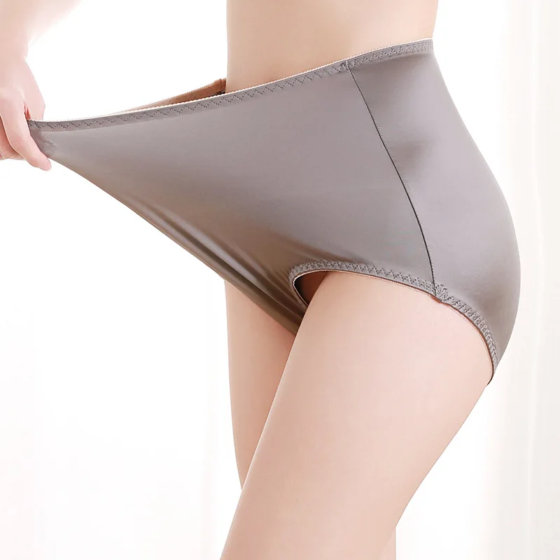 2023 New Large Size Women's Seamless Panties with Spandex Solid