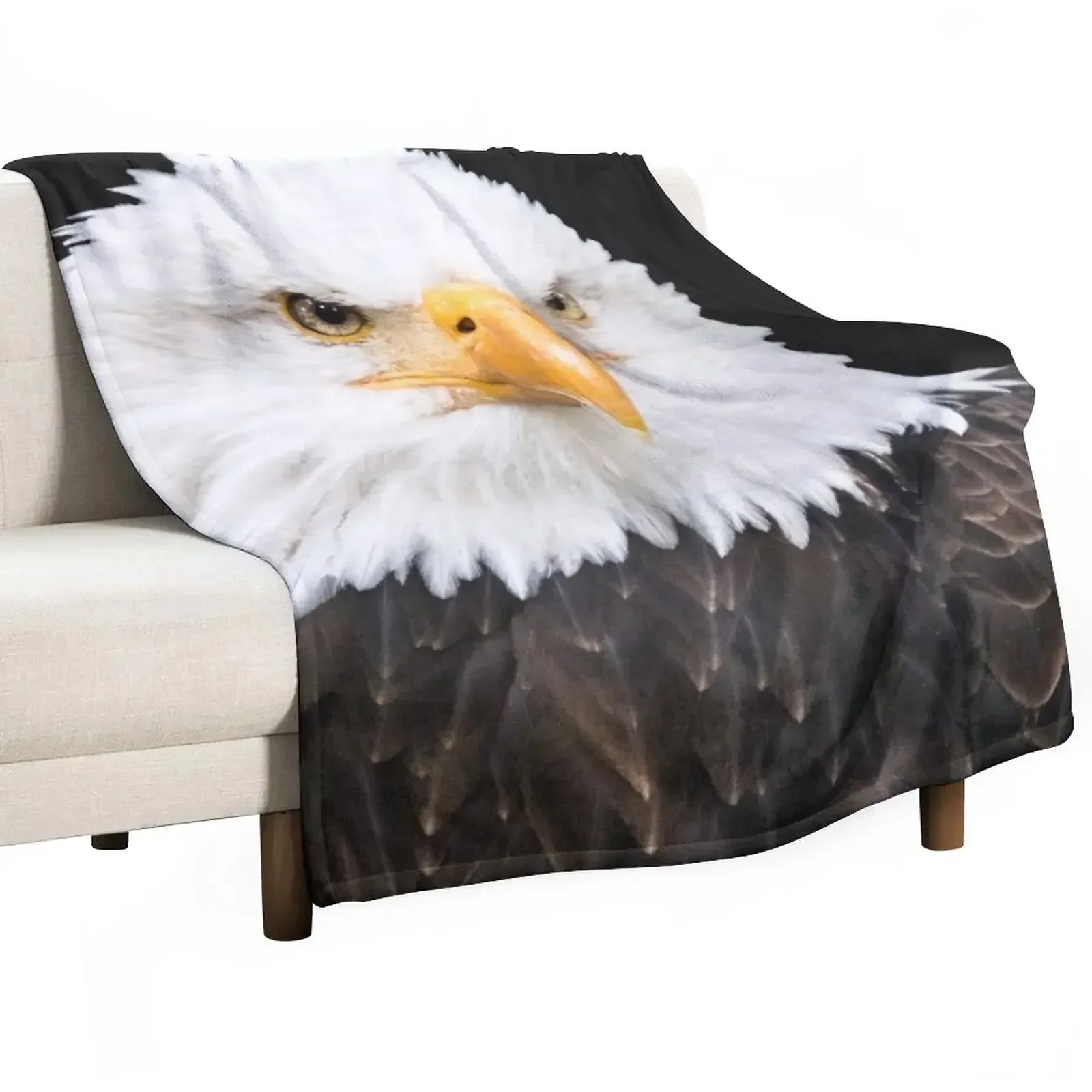 

Bald Eagle Throw Blanket Decorative Beds Vintage blankets and throws Shaggy Blankets