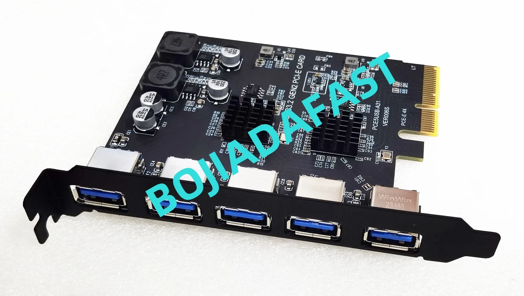 GEN2 para PCI Express X4, 10Gbps, 5 USB 3.2, Nova Chegada, 2024