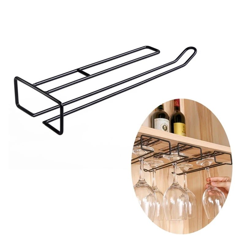 Cup Holder cup storage holder Iron Wine Rack Glass Rack Hanging Rod