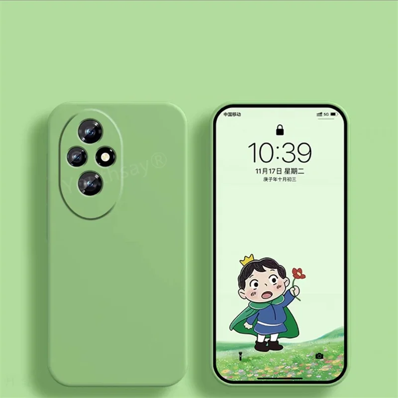 Luxus Fall Für Honor 200 Abdeckung Honor 200 Fundas Coque Original Flüssigkeit Silikon Weiche TPU Zurück Fall Honor 200 Pro – Detail 13