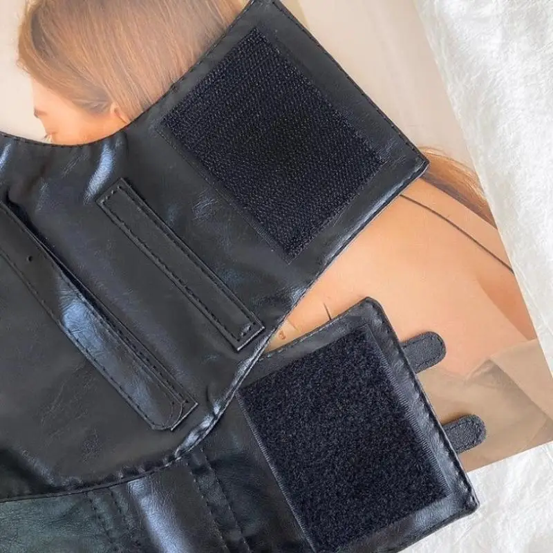 Damen Mode Gürtel Breiter Korsett-Ledergürtel Modellierender Taillen-zu-Schulter-Ledergürtel Körper-Harness Gothic Kleidung Accessoires – Detail 10