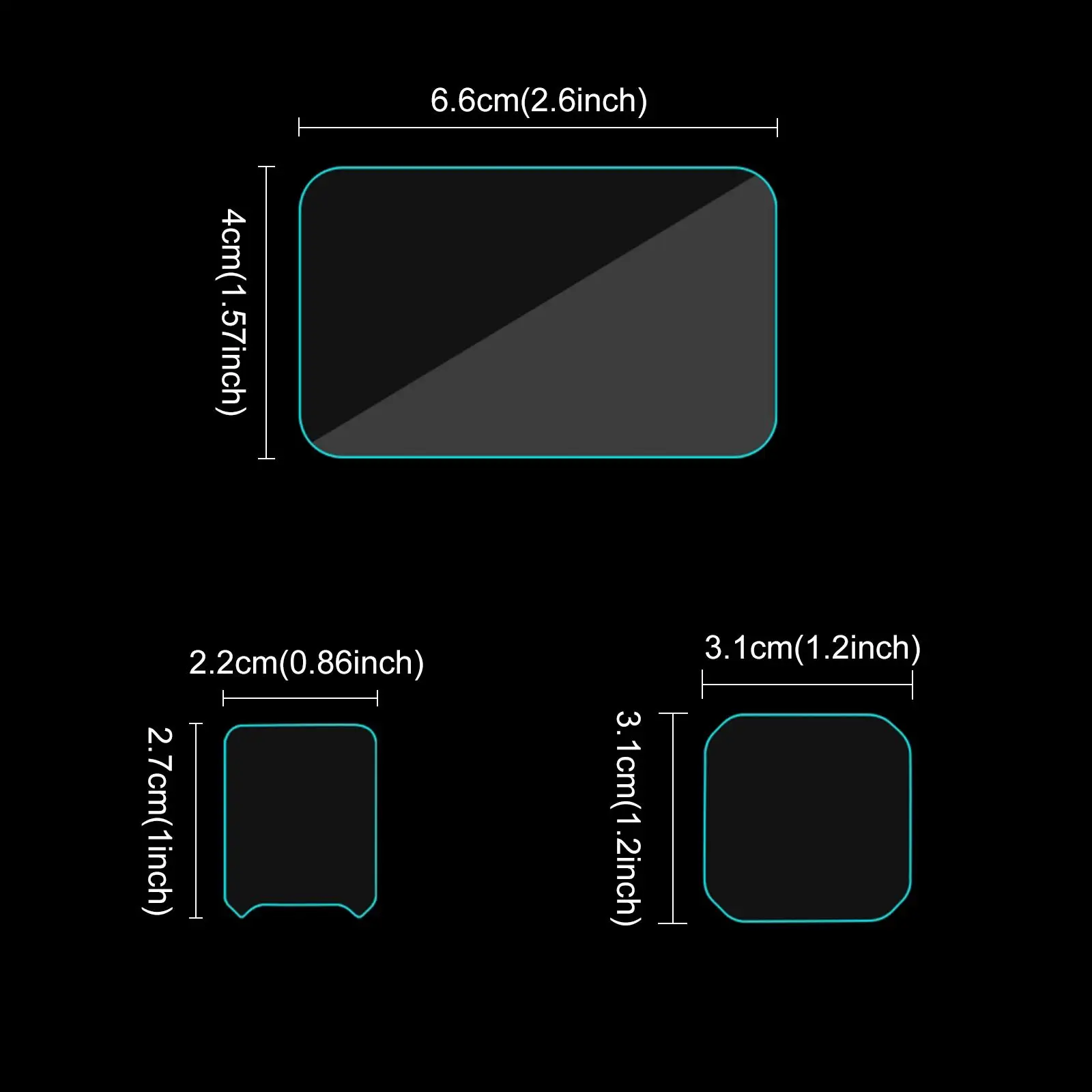For Insta360 Ace Pro 2 PULUZ 3 in 1 Rear & Front Screen and Lens Tempered Glass Film