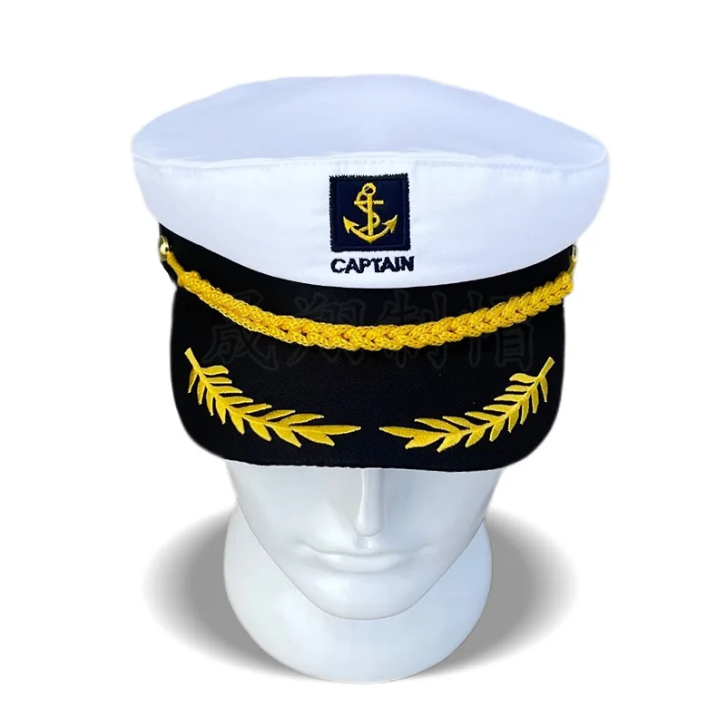 Captain Hats Adjustable Sailors Baseball Caps For Yacht Theme Party Costume Performance Accessory baseball cap sailor hat costume hat