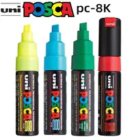 1-Pc Uni Posca Marker Pen PC-8K POP Poster Waterborne Advertising/Graffiti Marker 8mm Nib Characters Bright and Colorful plumone 1