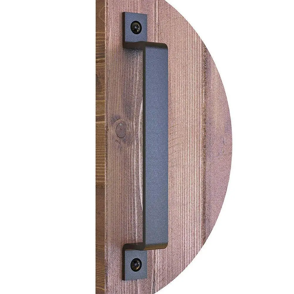 Black Sliding Barn Door Handle Pull Cabinet Flush Hardware Set Wood Door Handle Interior Furniture Hardware
